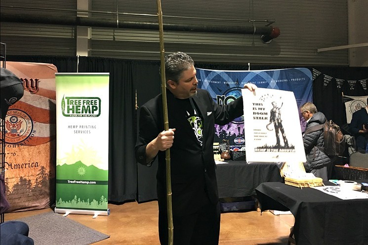 NoCo Hemp Expo founder Morris Beegle at the 2016 convention.